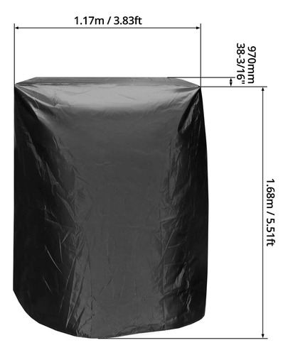 Qwork - Funda Para Cinta De Correr Negra, Impermeable Y Dura