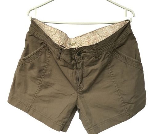 Short De Mujer Marca Mountain Kaki Talla 14 Modelo Camber