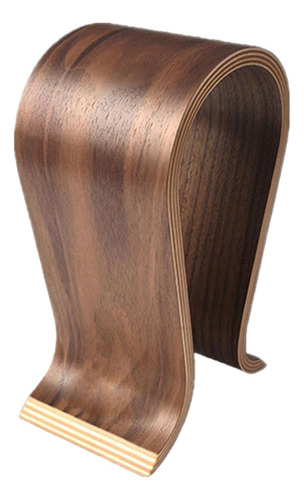 Soporte De Madera Para Auriculares, Barra De Soporte Marrón