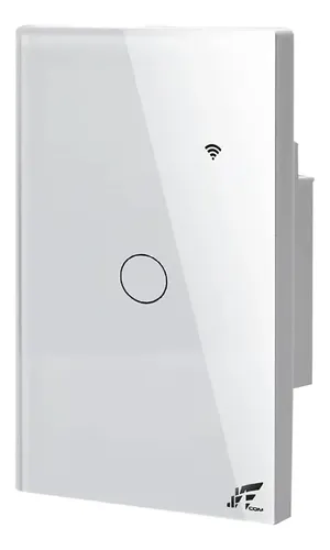 Interruptor Inteligente Wifi 1 Botão Smart Touch Tuya Alexa Cor B...