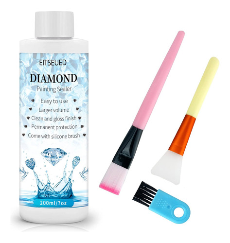 Upgraded Diamond Painting Sealer 200ml With Silicone Br...