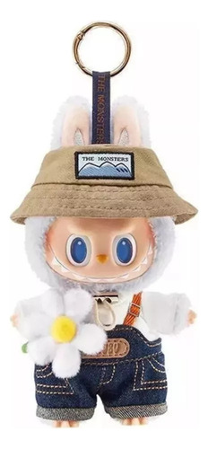 For Labubu Macaron Monsters Vinilo Peluche Llavero