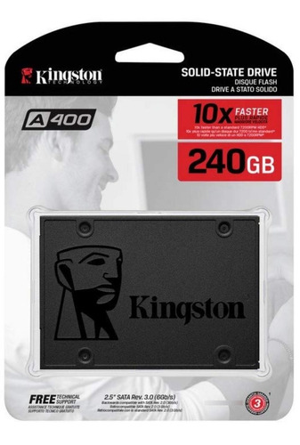 Disco Duro Solido Kingston A400 Ssd 240gb Sata 3 2.5