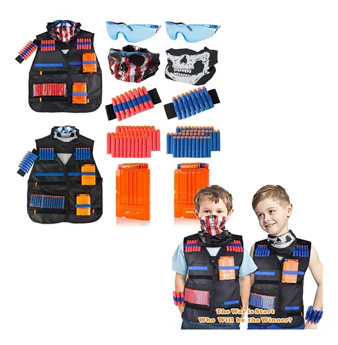 comprar Zx 2 Chalecos Juego De Tácticos Para Niños Pistolas Nerf