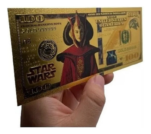 Billete 100 Dolares De Coleccion Star Wars Padme Amidala