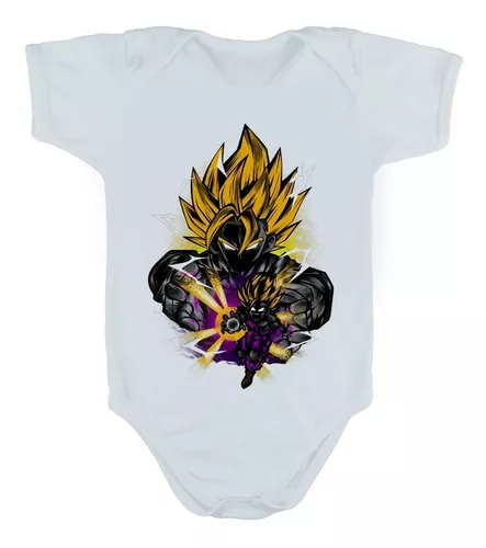 Kit Tal Pai Tal Filho Body E Camiseta Dragon Ball Z Goku