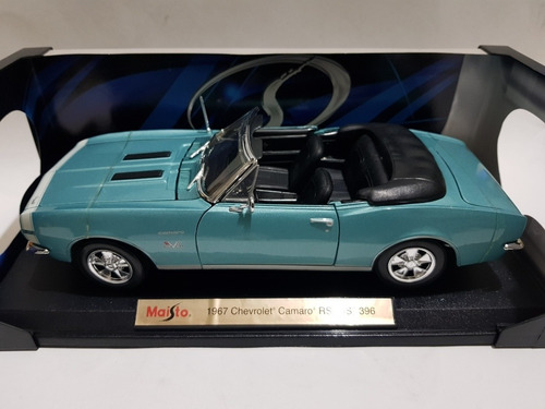 Auto A Escala 1/18 Chevrolet Camaro Rs Ss Azul Maisto