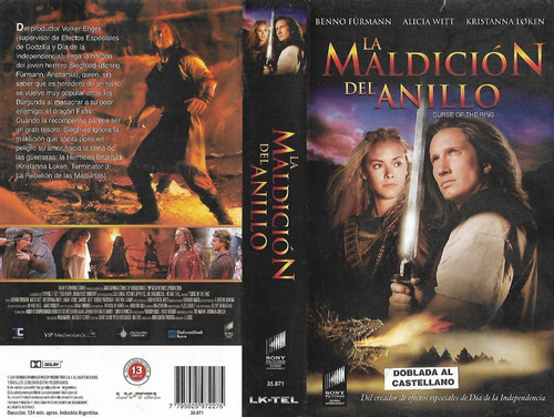 La Maldicion Del Anillo Sword Of Xanten Vhs Español Latino