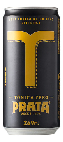 Água Tônica Prata Zero Açúcar Lata 269ml