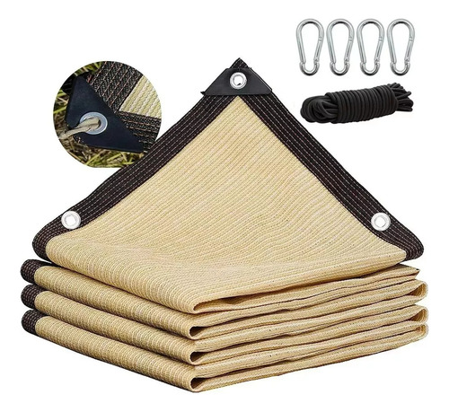 Malla Sombra Raschel Para Jardin 6x4 Mts 95% Uv Maya Sombra