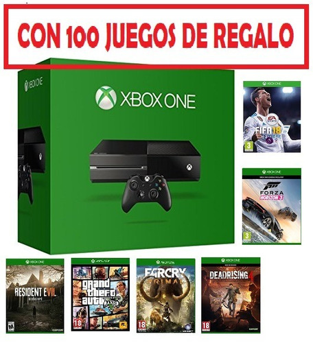 Xbox One Con 100 Juegos De Regalo Original  Nuevas