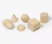 Comprar  6 Formas Geométricas Madera Montessori  Waldorf Didácticas