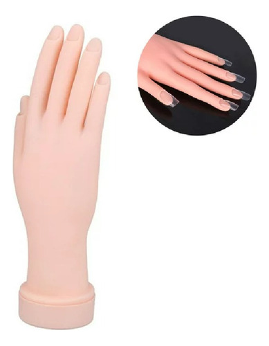 Mano Flexible Para Practica Manicura Uñas Esculpidas Oms