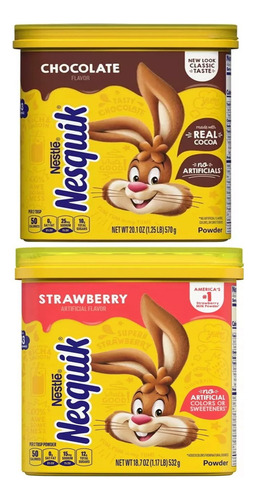 2 Pack Nesquik En Polvo 2 Sabores 532g Producto