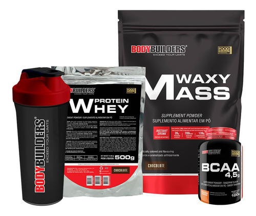 Waxy Mass Chocolate Whey Protein Chocolate Bcaa Coqueteleira