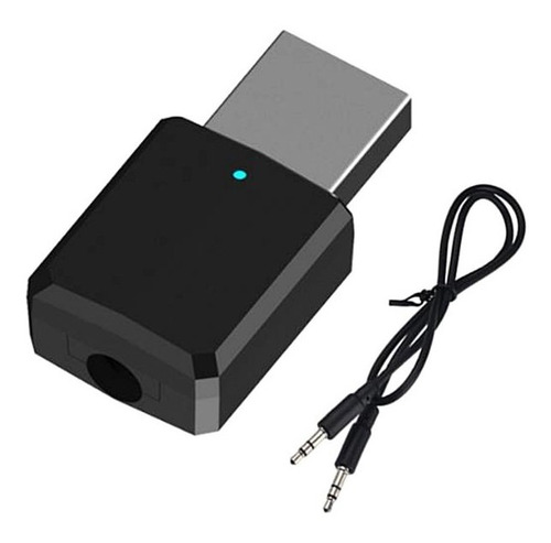 2- Em -1 Bluetooth Transmissor Recebedor Adaptador Preto Com