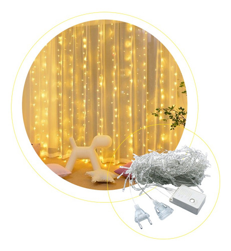 Cortinas De Luces Led De 3 X 2 Mts