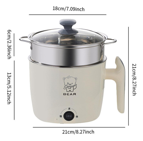 Electric Hot Pot Lazy Pot Ramen Cooker Mini Con Vaporizador