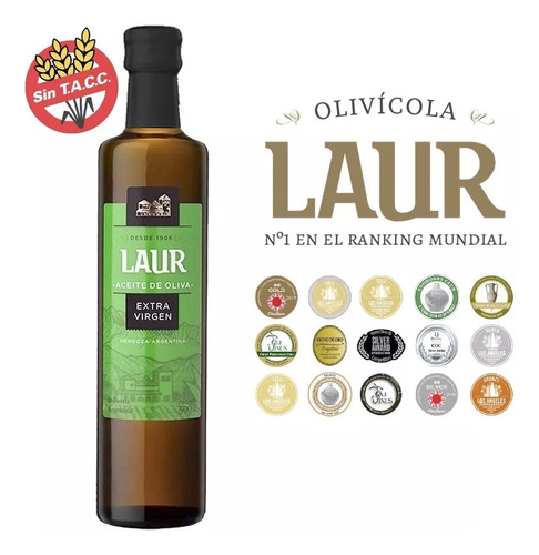 Aceite De Oliva Extra Virgen X 500ml Sin Tacc - Laur