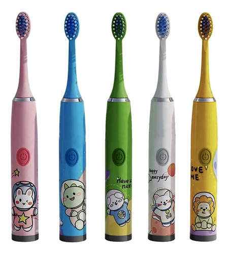 Cepillo De Dientes Eléctrico Para Niños Con Dibujos Animados