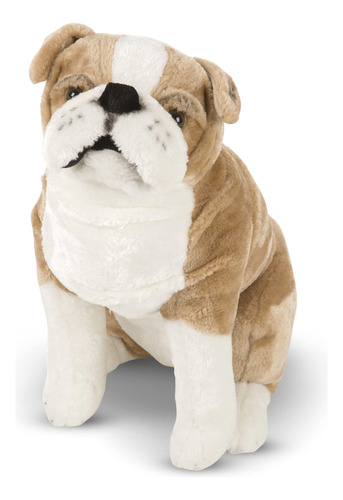 Melissa & Doug Bulldog Inglés Gigante - Animal De Peluche .