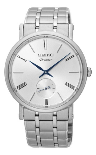 Relógio De Pulso Seiko Masculino Premier Srk033b1b3sx Branco