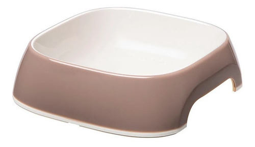 Imagen 1 de 1 de Tazon Para Perros Y Gatos Glam Medium Dove Grey Bowl 0.75 Lt