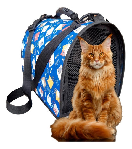 Bolso Cargador Maletín Mascota Gatos Talla ( L )