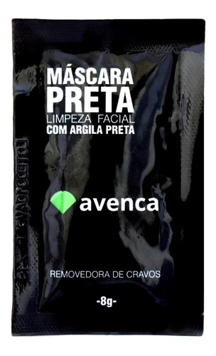 Máscara faciai para pele Avenca Máscara Preta 8g y 8mL