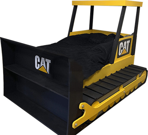 Cama Infantil Individual - Bulldozer