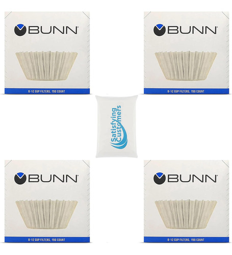 Filtro De Café Bun - 4 Pk 100 Pcs Por Paquete - Más A...