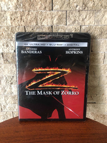 The Mask Of Zorro 4k/ Bluray Original Nuevo Sellado.