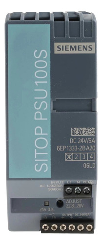 Fuente De Alimentacion Siemens 6ep1333-2ba20 24 Vcd 5 Amp