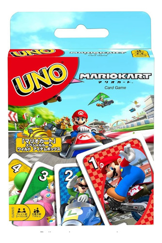 Uno Juego De Cartas Mario Kart Original Mattel 100% Japones