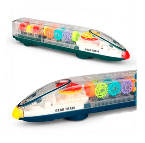 Juguete Para Niños Tren Con Luces+sonido Transparente Light