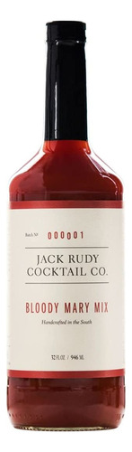 Jack Rudy Bloody Mary Mix | 32 Oz | Hecho A Mano | Lote Pequ