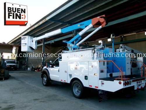 Camion 2011 Ford F550 Grua Canastilla 13 M Insulada 4x4