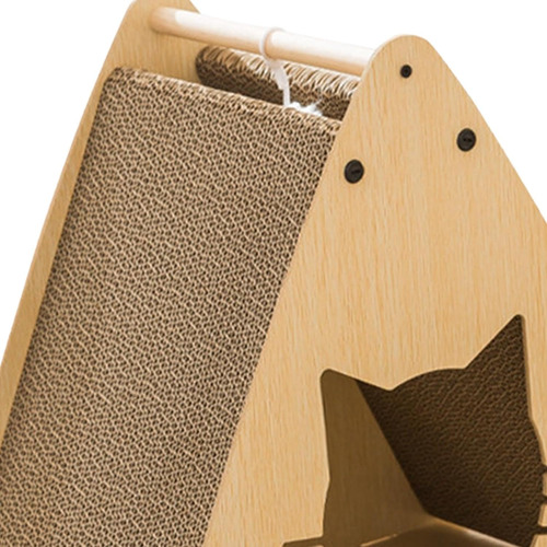 Rascador Cueva Triangular Para Gato Mdf