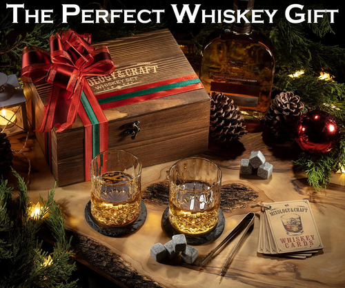 Set Para Whiskey Mixology & Craft 2 Vasos,300ml + Accesor...