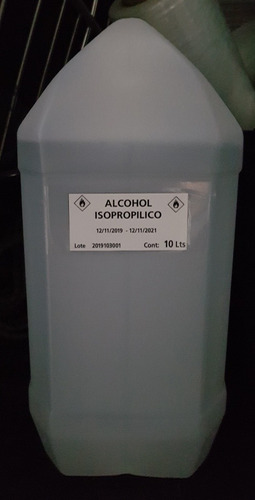 Alcohol Isopropilico Bidon 10 Lts