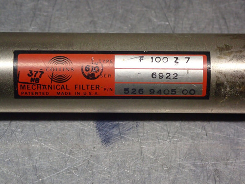 Collins Type F100 Z7 6922 526 9405 00 Mechanical Filter Zza