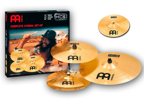 Set De Platiillos Meinl Hcs Hihat Crash Ride 