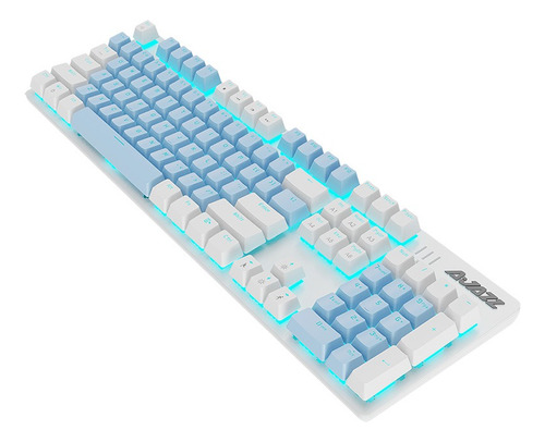 Teclado Mecánico Monomodo Ajazz Ak687 Con Luz Blanca