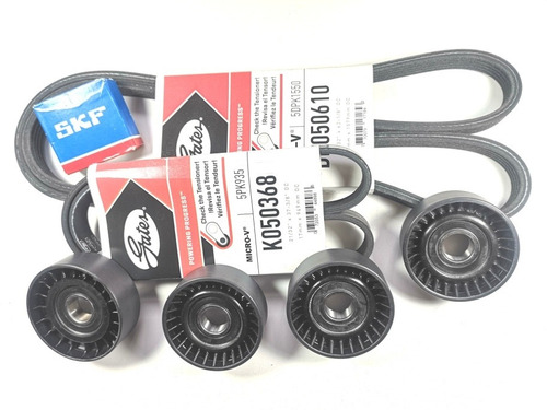 Imagen 2 de 12 de Kit Polyv Vw Vento 2.5 4 Poleas / 2 Correas Línea Nueva