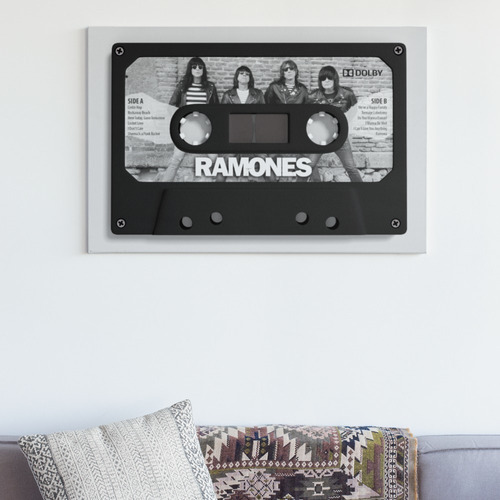 Vinilo Decorativo 30x40cm Poster Cassette Ramones Vintage 