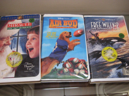 Coleccion Lote X3 Peliculas Videos Vhs Infantiles En Ingles