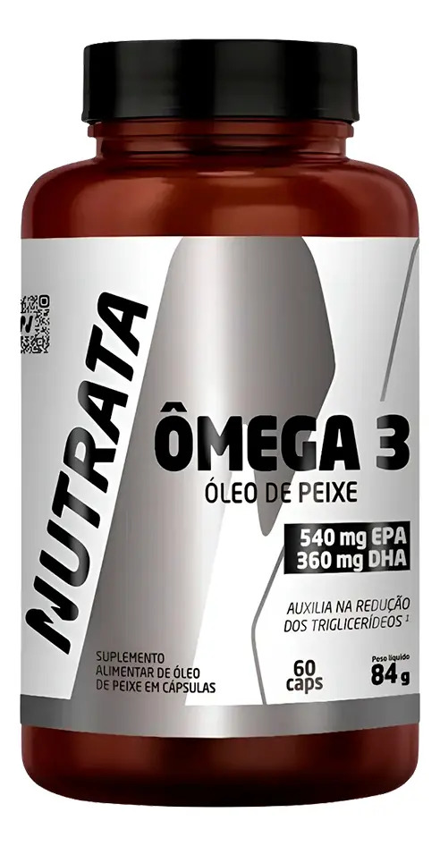 Ômega 3 Nutrata Pote 60 Cápsulas 540 EPA 360 DHA