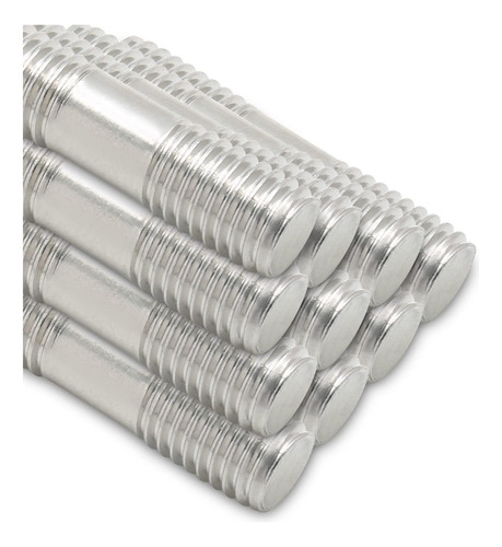 Augiimor 10pcs M10 X 40 Mm Stand Roscado De Doble Extremo,