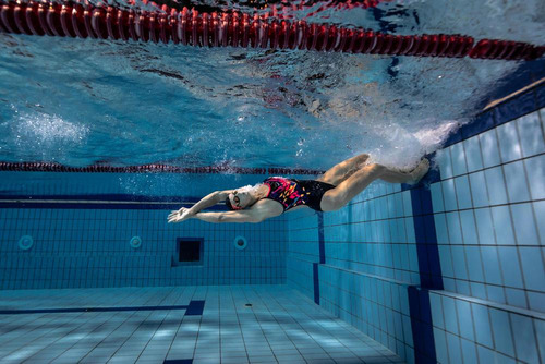 Gafas de natación 900 Bfast, color negro/rojo, talla única