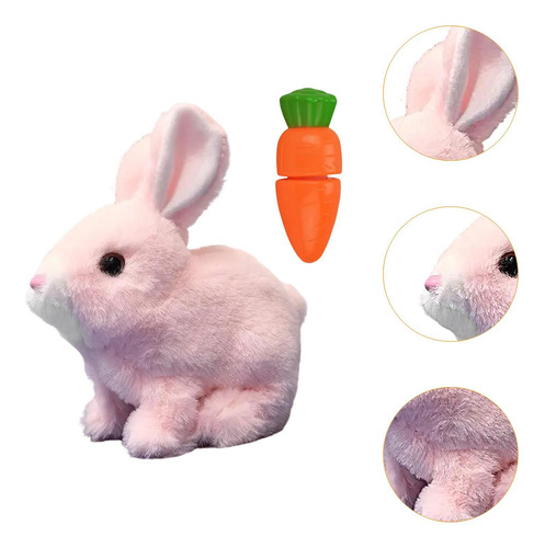 Pet De Juguete De Conejo Suave De Mascota Electrónica Rosa